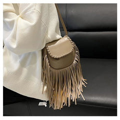 Vintage Tassel Shoulder Bag For Women