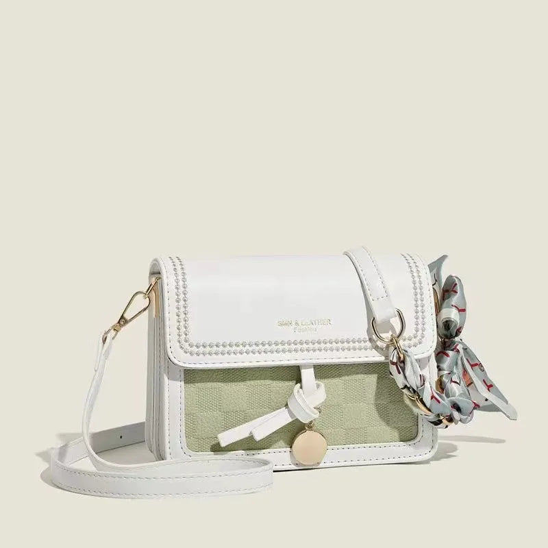 Small Square Crossbody Bag for Women PU Handbag