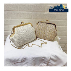 Shoulder Bag Women All-match Woven Shell Bags Lager Capacity Chains Handbag