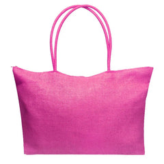 Large Woven Straw Beach Bag for Women - Casual Shoulder Handbag Tote
