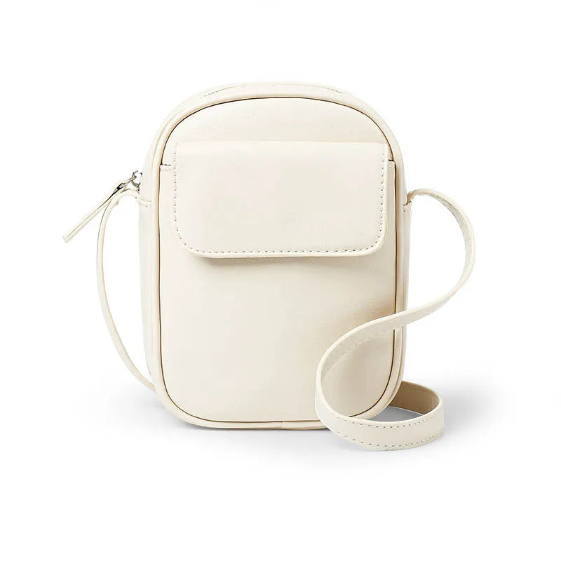 Women's High PU Leather Mini Messenger Bag Phone Handbag