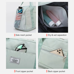 Waterproof Nylon Sport Handbags Large Capacity Travel Bags Unisex Shoulder Bags
