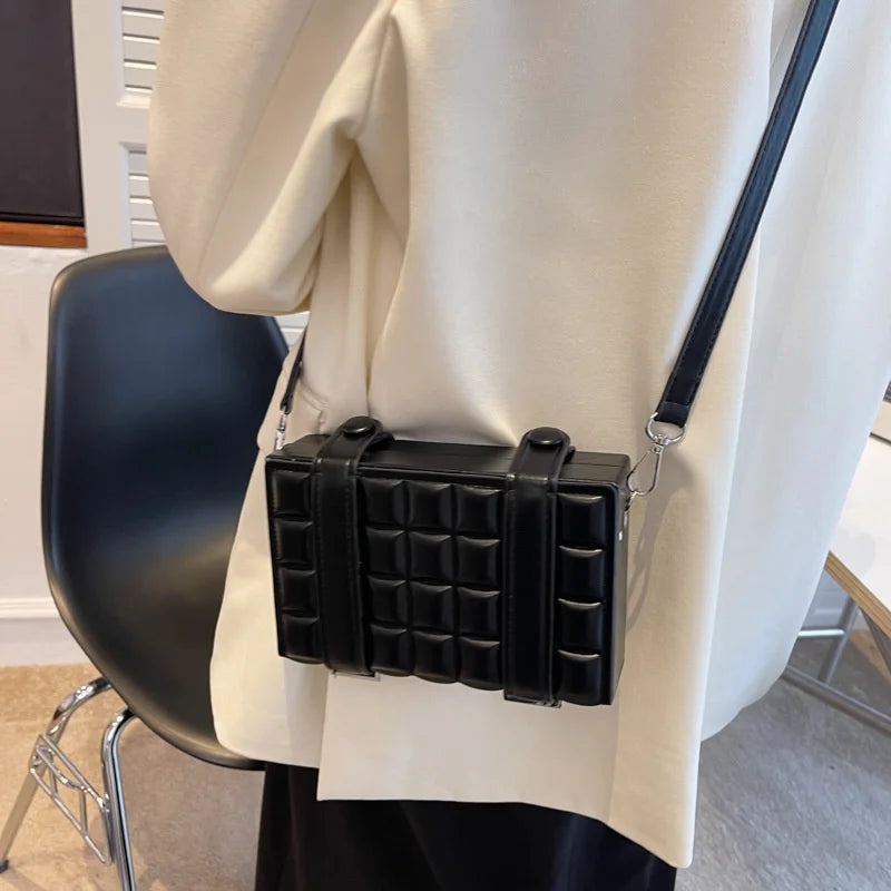 Women's Single Shoulder Bag Small Square Solid Party Travel Bag