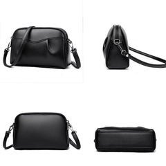 Soft Leather Women Shoulder Bag Handbags Ruched Crossbody Bags Bolso Mujer