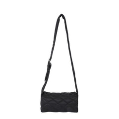 Soft Woman Shoulder Bag Nylon Plaid Square Crossbody Bags