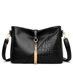 Tassel Women Handbags European Leather Ladies Shoulder Bags