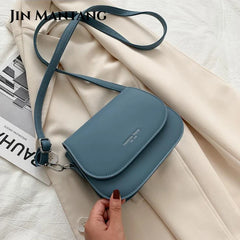 Women Crossbody Bag Solid Flap Shoulder Handbag Small Messenger Purse