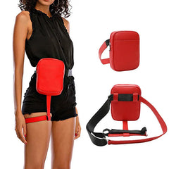 Leather Fanny Pack Women Bag Waist Bags Hiking Phone Pouch Purse Belt
