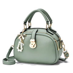 Sweet Solid Small Round Bag Diagonal Bag Women