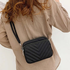 Nylon Shoulder Bag Womens Large-capacity Multi-purpose Solid Zipper Bags