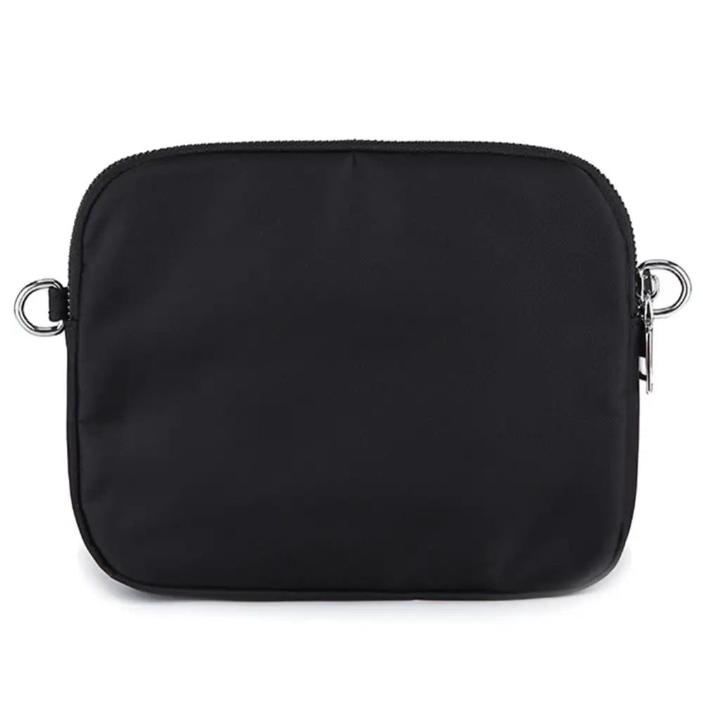 Nylon Shoulder Bag Womens Large-capacity Multi-purpose Solid Zipper Bags