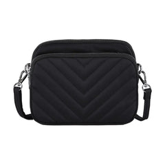 Nylon Shoulder Bag Womens Large-capacity Multi-purpose Solid Zipper Bags