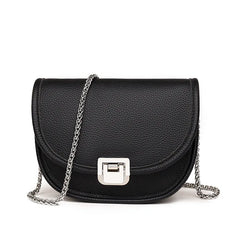 Vintage Leather Saddle Shoulder Bag for Women