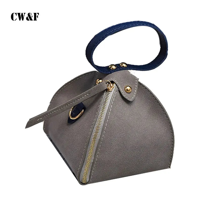 Triangle Tote Pu Leather Crossbody Bag Women Shoulder BAGS Female Messenger Hand