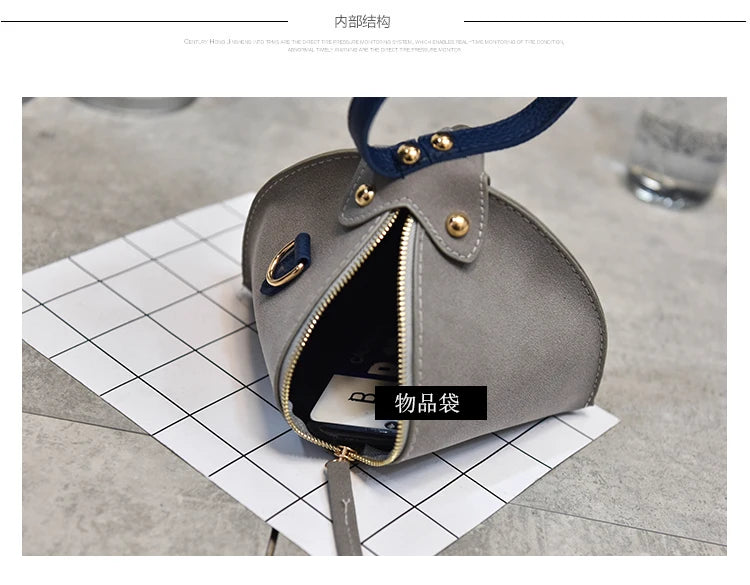 Triangle Tote Pu Leather Crossbody Bag Women Shoulder BAGS Female Messenger Hand