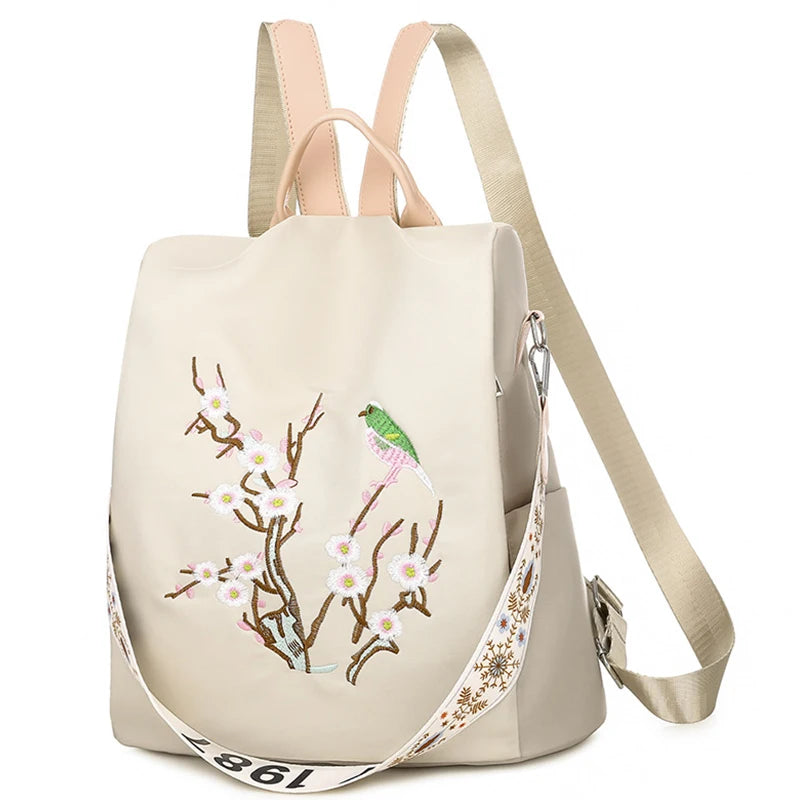 Waterproof Oxford Women Backpack Anti-theft Women Backpacks Print School Bag