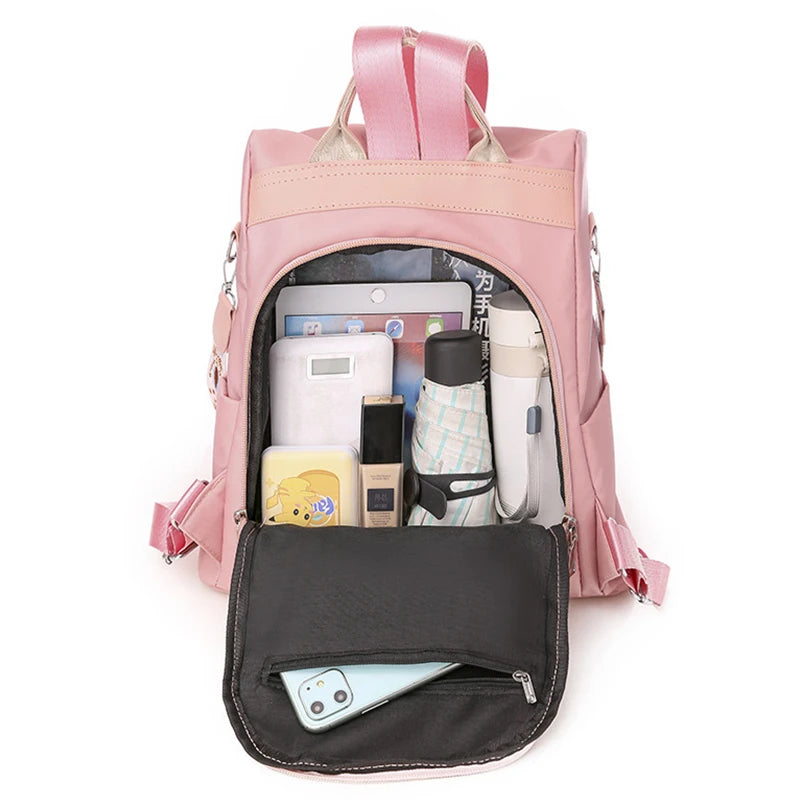 Waterproof Oxford Women Backpack Anti-theft Women Backpacks Print School Bag