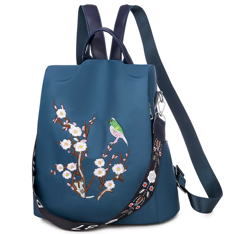 Waterproof Oxford Women Backpack Anti-theft Women Backpacks Print School Bag