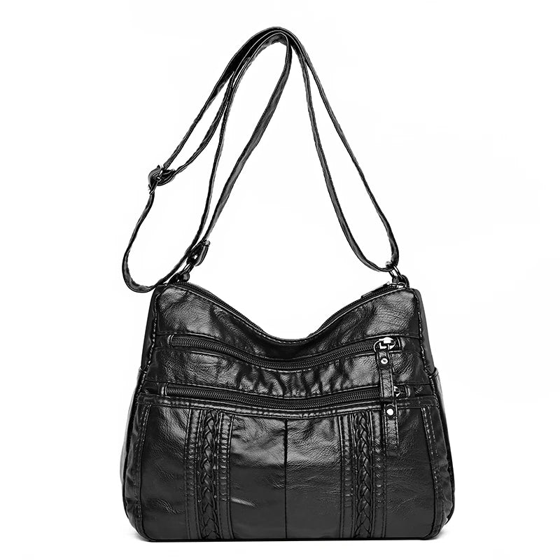 Women Soft PU Leather Shoulder Bag Messenger Crossbody Handbags