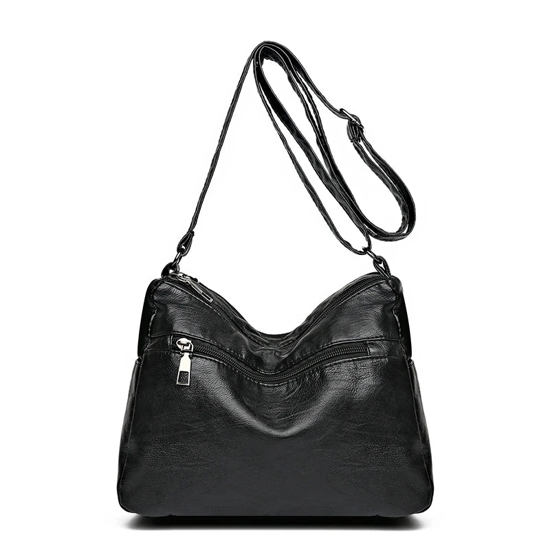 Women Soft PU Leather Shoulder Bag Messenger Crossbody Handbags