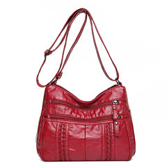 Women Soft PU Leather Shoulder Bag Messenger Crossbody Handbags