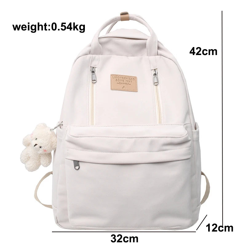 Waterproof Backpack High School Student Bag Large Capacity for Teenage Girls Boy