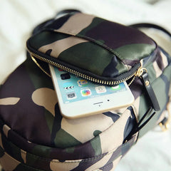 Nylon Women's Backpack for School Girls Teens Female