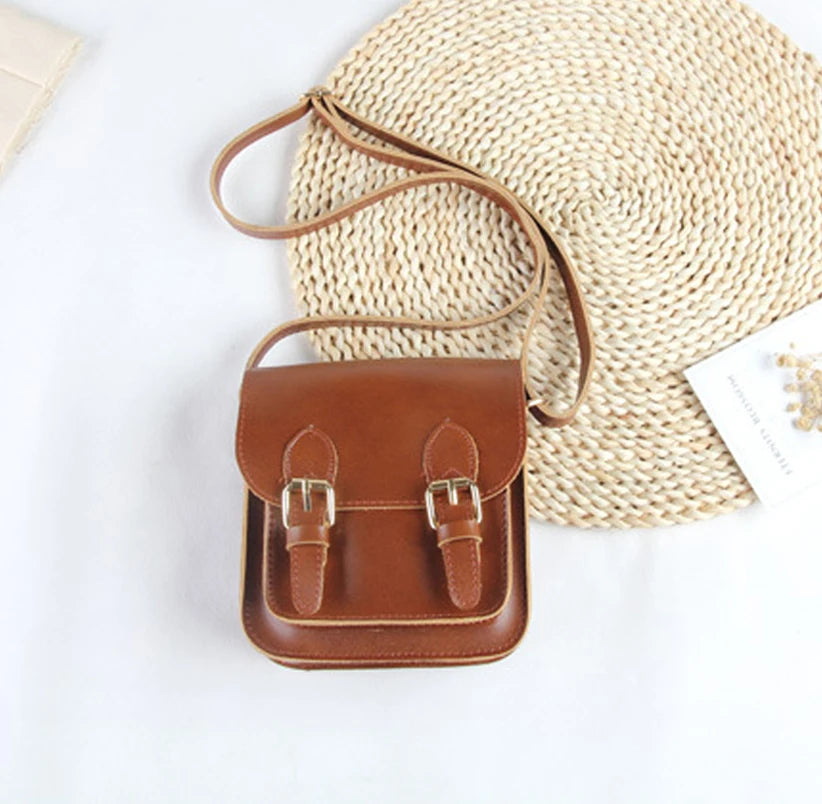 Bow Handbag PU Leather Women's Shoulder Crossbody Bags Ladies Small Handbags