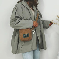 Women Solid Shoulder Bag Crossbody Tote Messenger Cosmetic