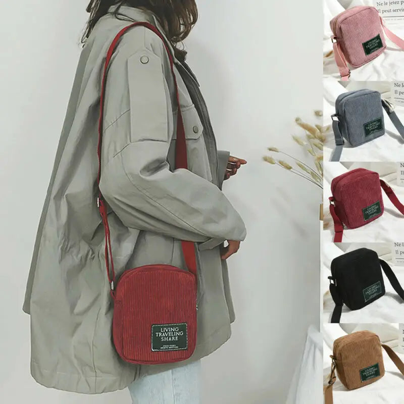 Women Solid Shoulder Bag Crossbody Tote Messenger Cosmetic