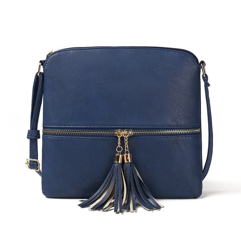 Vintage Tassels Crossbody Bag Retro Messenger Shoulder Bag