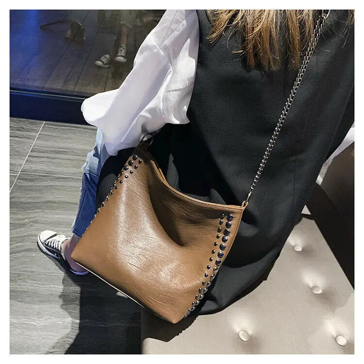Women Handbag CrossBody Shoulder PU Leather Handbag Tote Waist Pack Bag