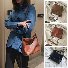 Women Handbag CrossBody Shoulder PU Leather Handbag Tote Waist Pack Bag