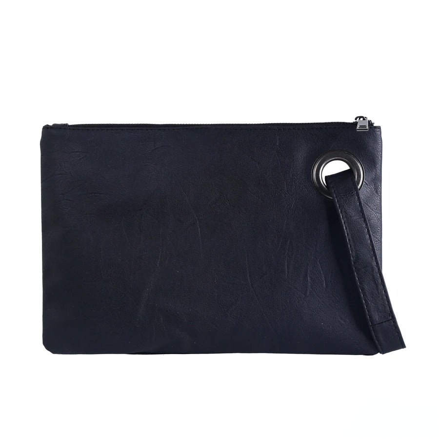Women Handbag Solid Lady Clutches Bag Soft Girl Zipper Packet Female Casual Bags