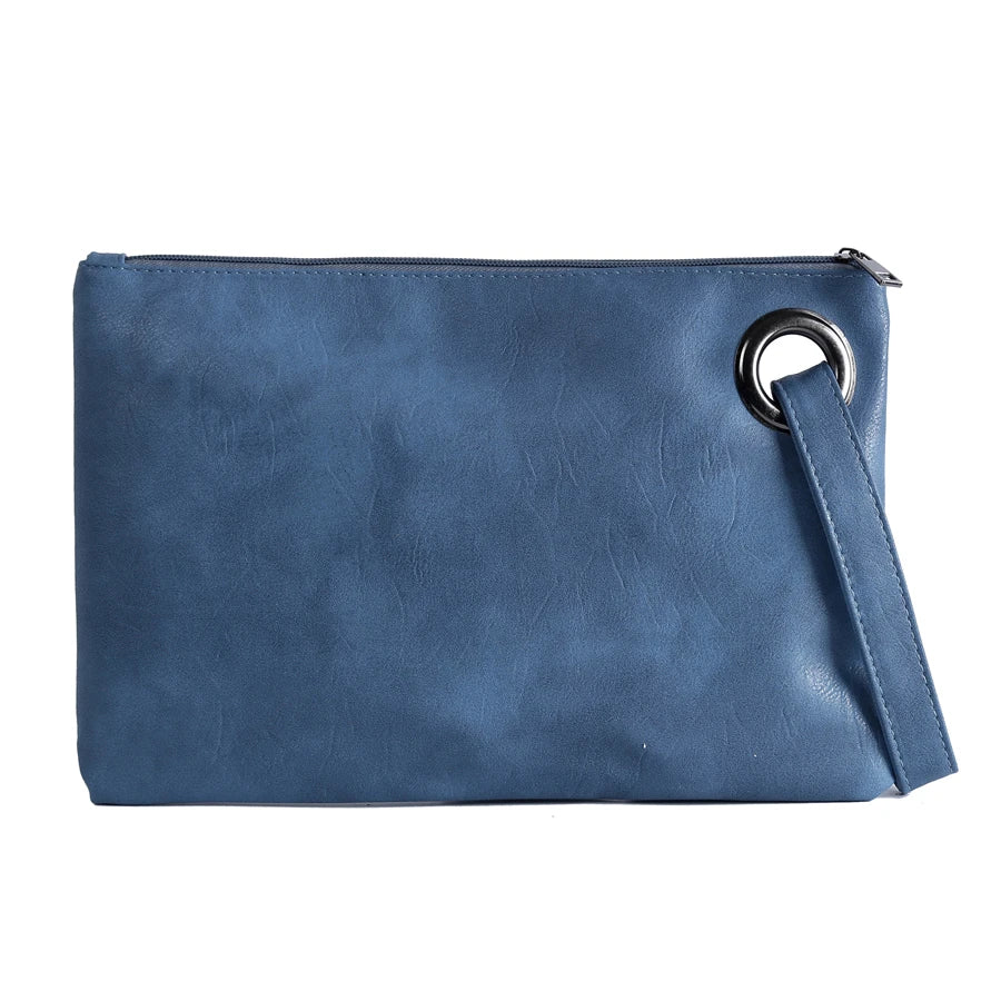 Women Handbag Solid Lady Clutches Bag Soft Girl Zipper Packet Female Casual Bags