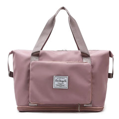 Women Handbag Waterproof Wet Dry Separation Large Capacity Collapsible Bag