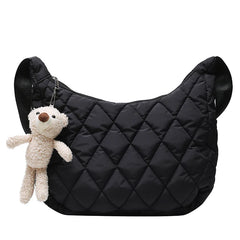 Women Handbags Space Pad Cotton Feather Down Large Tote Shoulder Bags