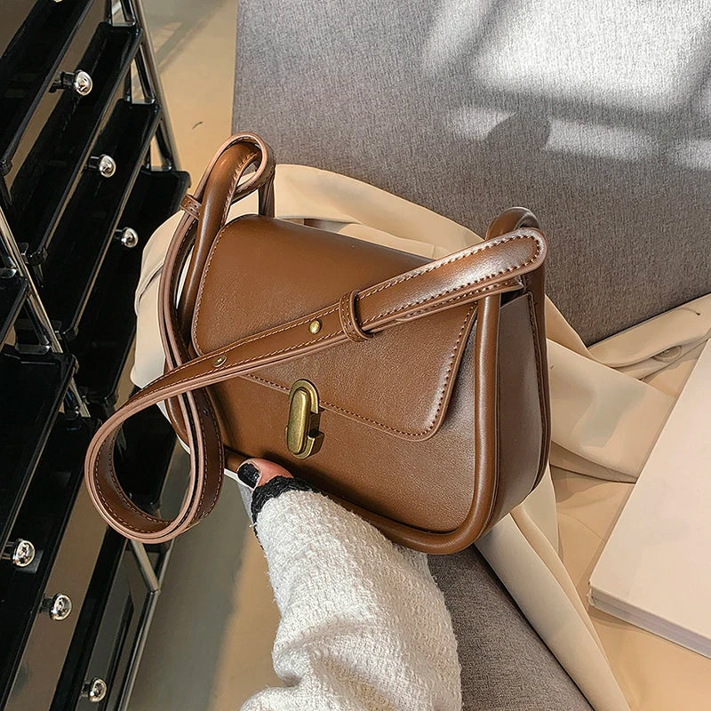 Women PU Leather Shoulder Bags Stylish Handbags Crossbody Messenger Bags