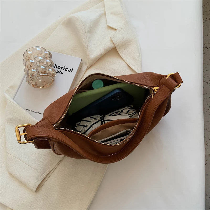 Women Stylish PU Leather Shoulder Bag Crossbody Handbag