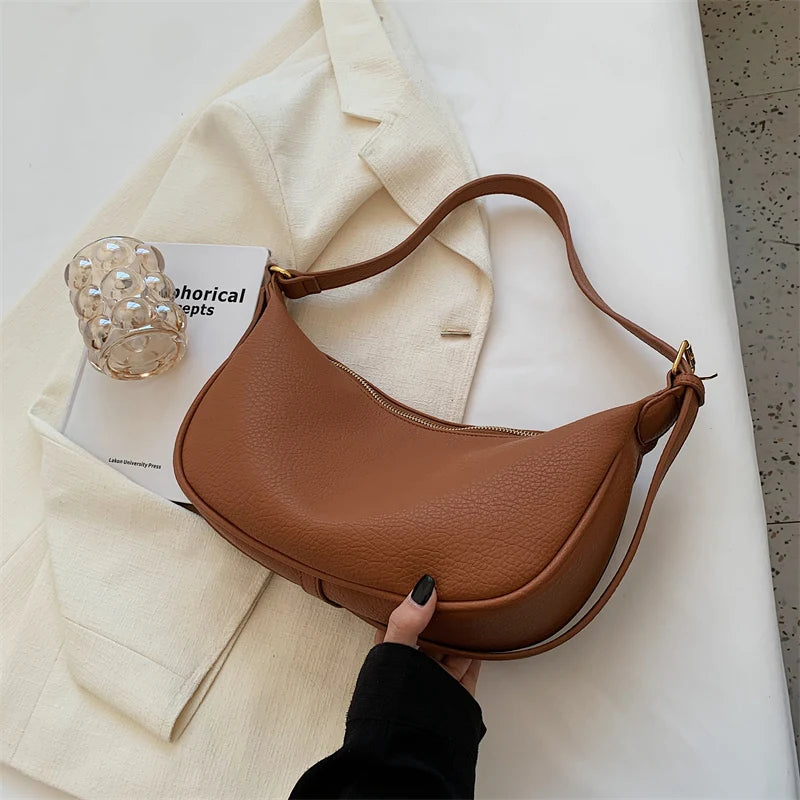 Women Stylish PU Leather Shoulder Bag Crossbody Handbag