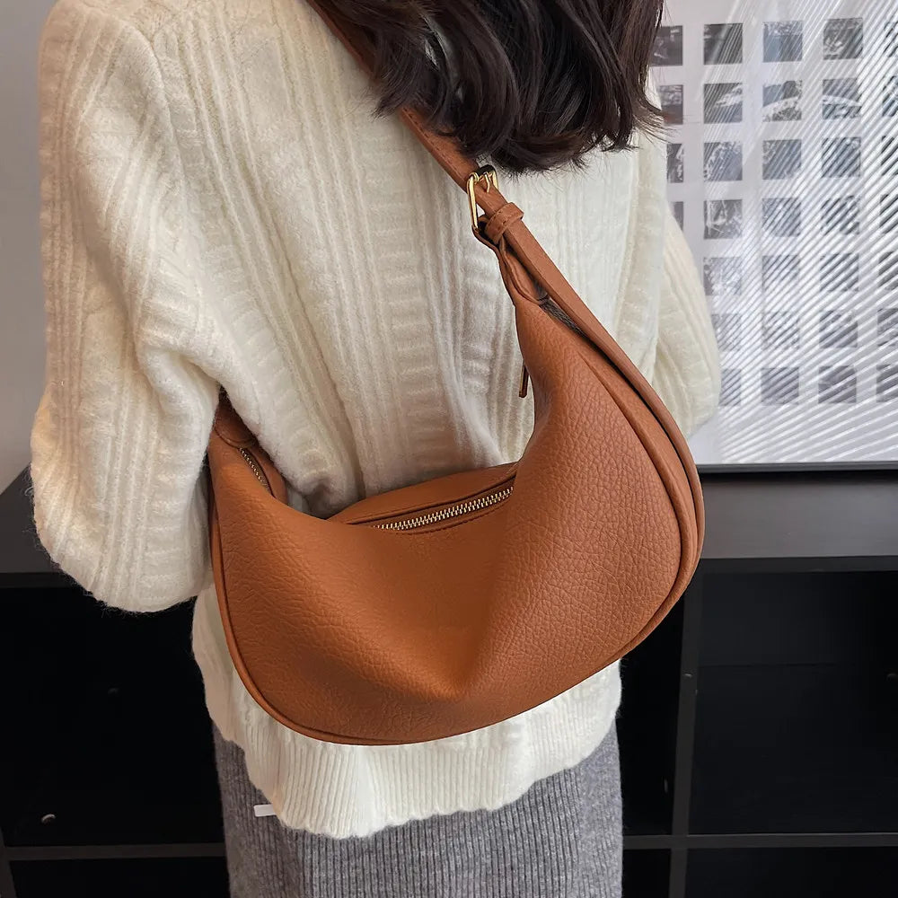 Women Stylish PU Leather Shoulder Bag Crossbody Handbag
