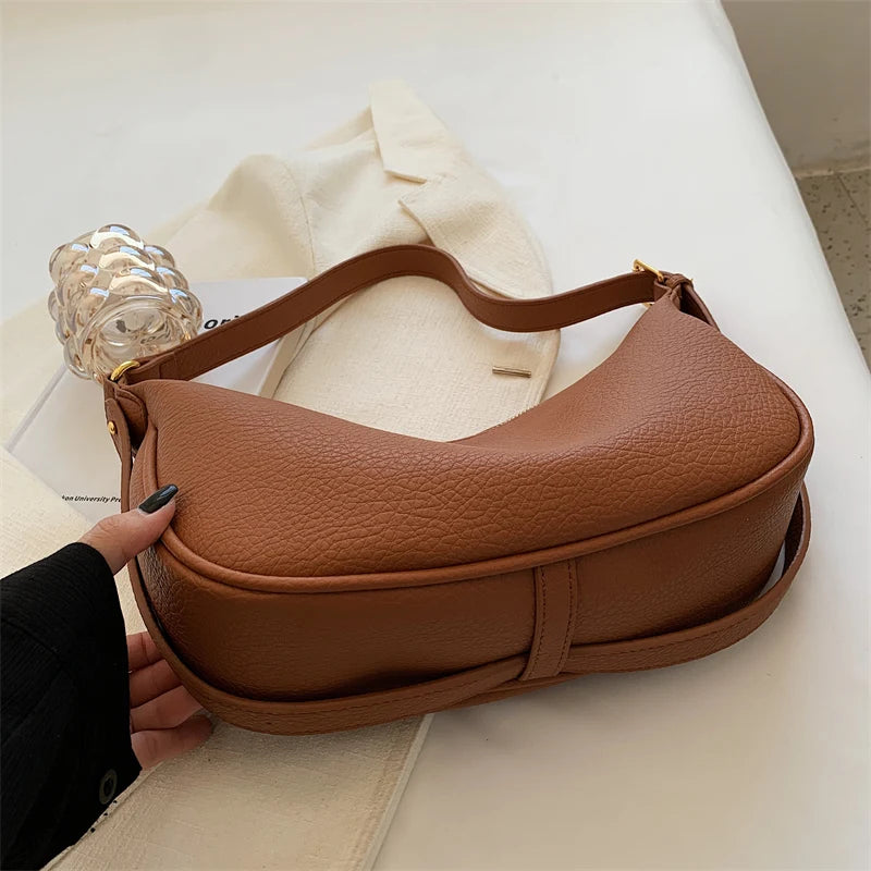 Women Stylish PU Leather Shoulder Bag Crossbody Handbag