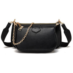 Women Messenger Bags with Purse PU Leather Shoulder Bag Chains Crossbody Small H