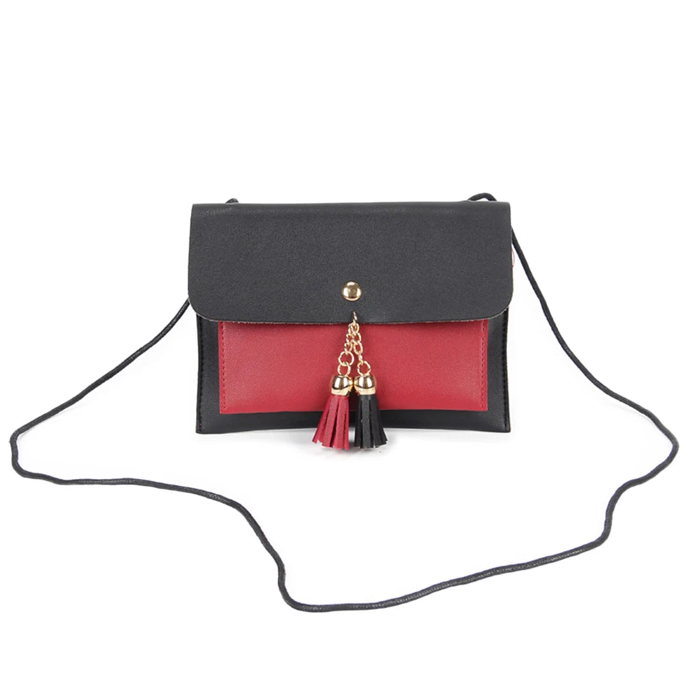 Women Mini Crossbody Bag PU Leather Shoulder Bag Coin Phone Holder