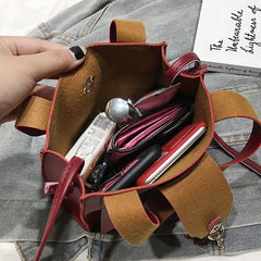 Women PU Leather Handbags Small Square Shoulder Bag Female Deer