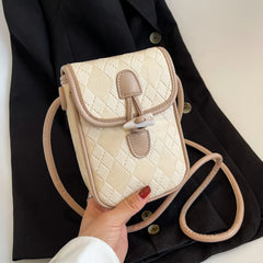 Striped Crossbody Bags Ladies Sling Bags PU Leather Shoulder Bags