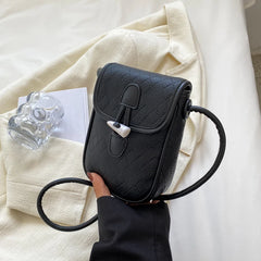 Striped Crossbody Bags Ladies Sling Bags PU Leather Shoulder Bags