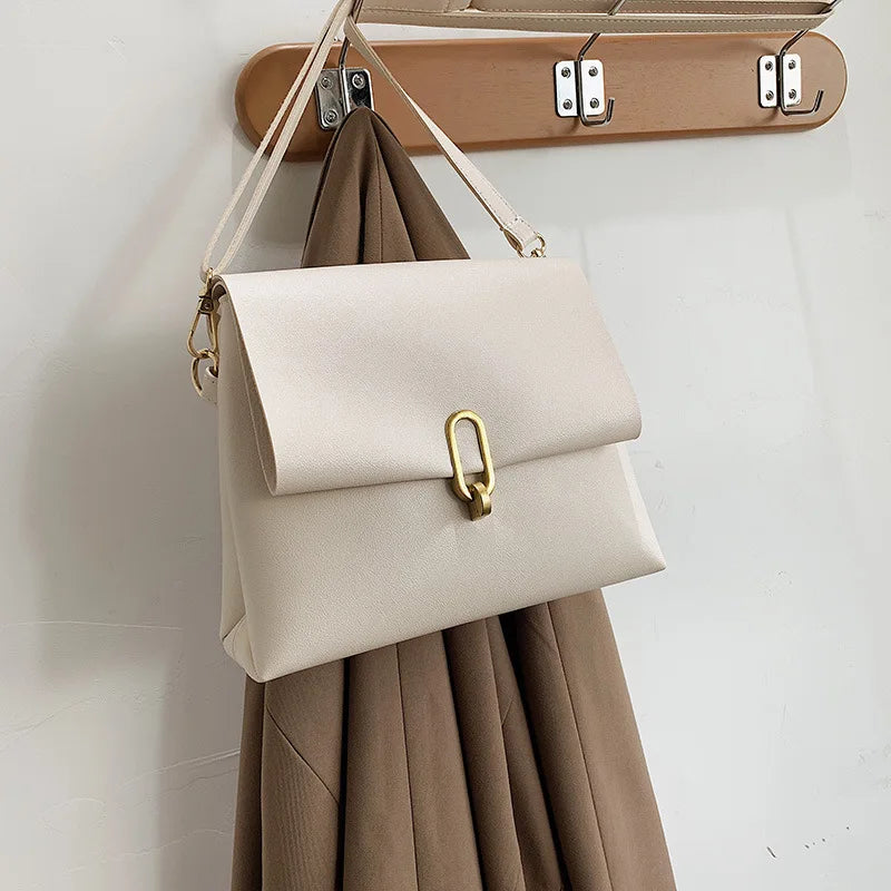 Women PU Leather Solid Shoulder Bag Ladies Casual Travel Shopping Crossbody Bags