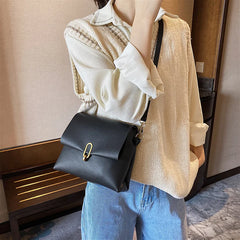 Women PU Leather Solid Shoulder Bag Ladies Casual Travel Shopping Crossbody Bags