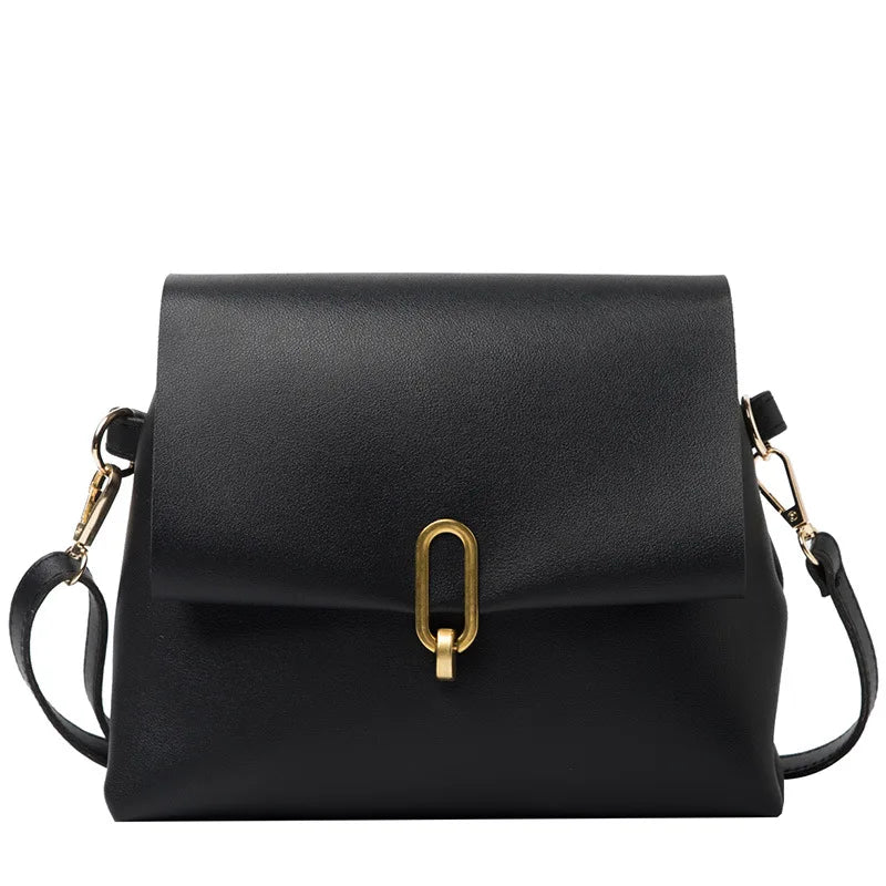 Women PU Leather Solid Shoulder Bag Ladies Casual Travel Shopping Crossbody Bags